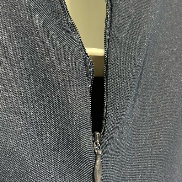 🟣🟣Connected Apparel Woman’s Blue Midi Beaded Round Neck Sleeveless Dress - Picture 10 of 11